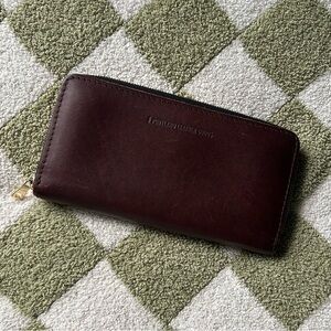 Portland Leather ‘Almost Perfect’ Accordion Zip Wallet in Cognac